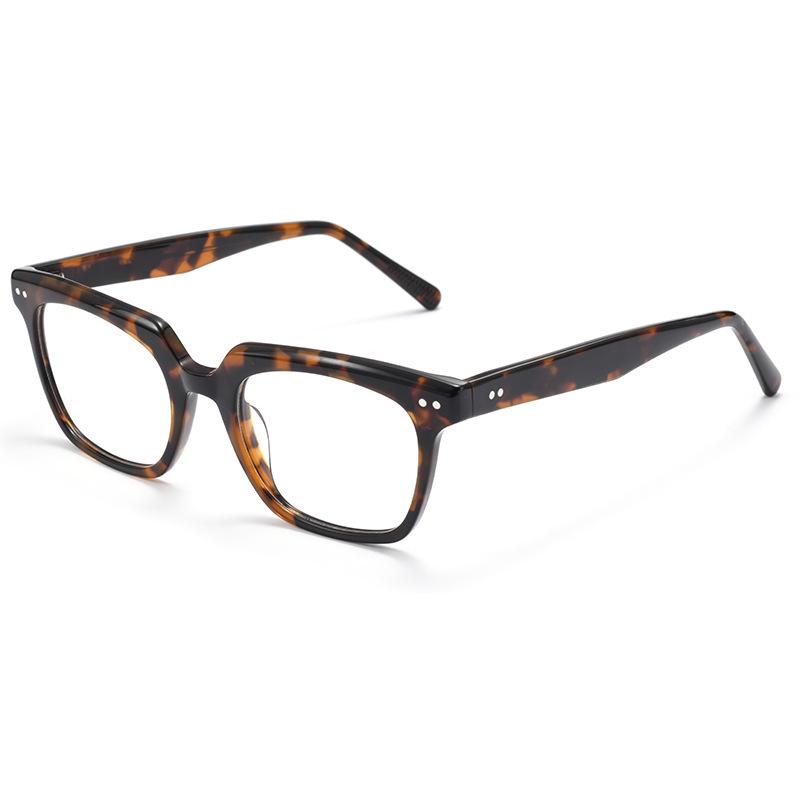 Korean Style Retro Black Acetate Prescription Eyeglass Frames