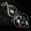 Natural Opal Pendant 52 ct Sterling Silver Fancy for Anniversary Gift October Birthday Birthstone