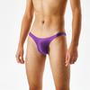 Satin Swimwear Mens Swimsuit Glossy Silk Bulge Pouch String Thongs Mini Bikini Bottom Underwear Low Waist Swimwear Bath Panties