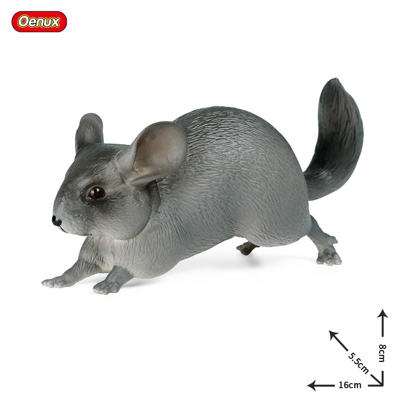 Oenux Simulation Wild Muroid Animal Squirre Mouse Sugar Glider lMarmot Rat Chinchilla Model Action Figures Lovely PVC Kids Toy
