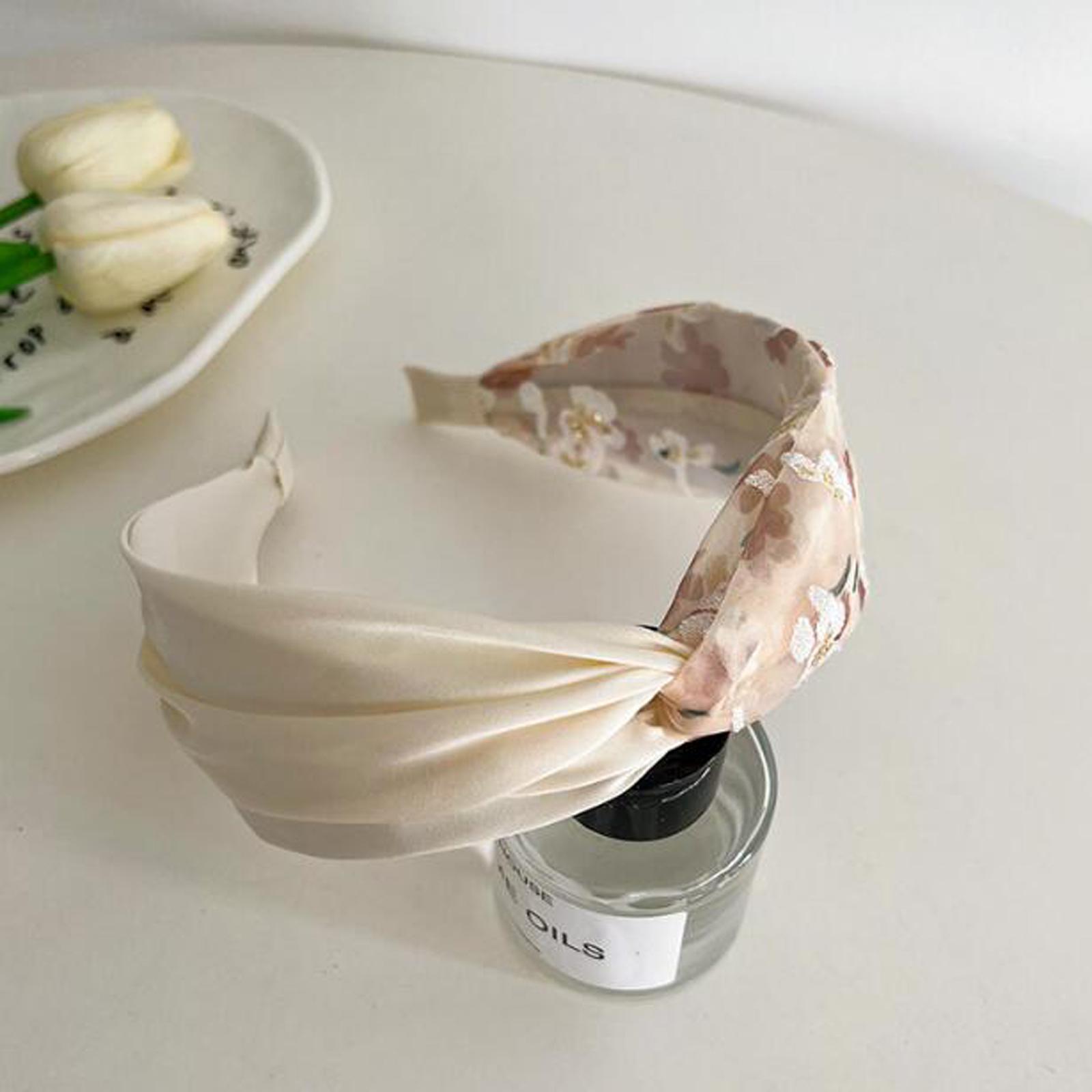 

PROLY Новая Модная Повязка На Голову Для Женщин Широкая Боковая Цветочная Повязка Для Волос Свежий Светлый Цвет Тюрбан Аксессуары для Волос для Девочек