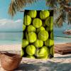 Ultra Soft Beach Towel with tennis Theme,Ideal for Pool,Camping, Diving,Perfect Travel Essential, Vibrant Beach Towel.