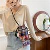 Art Tassel Bag 2025 Summer New Shoulder Messenger Bag Small Fish Drawstring Contrasting Color Mobile Phone Bag Tide