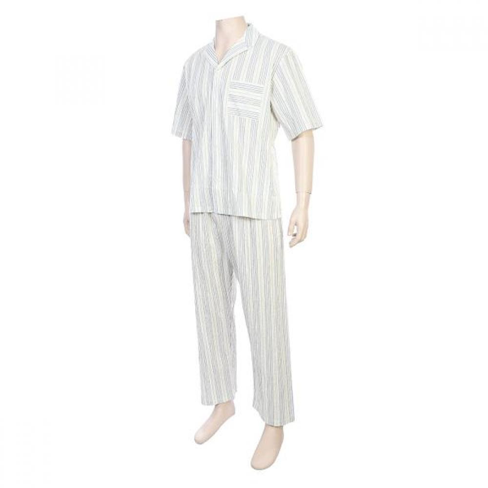 Barbara Blue Stripe Men S Pajama Set amp4569S