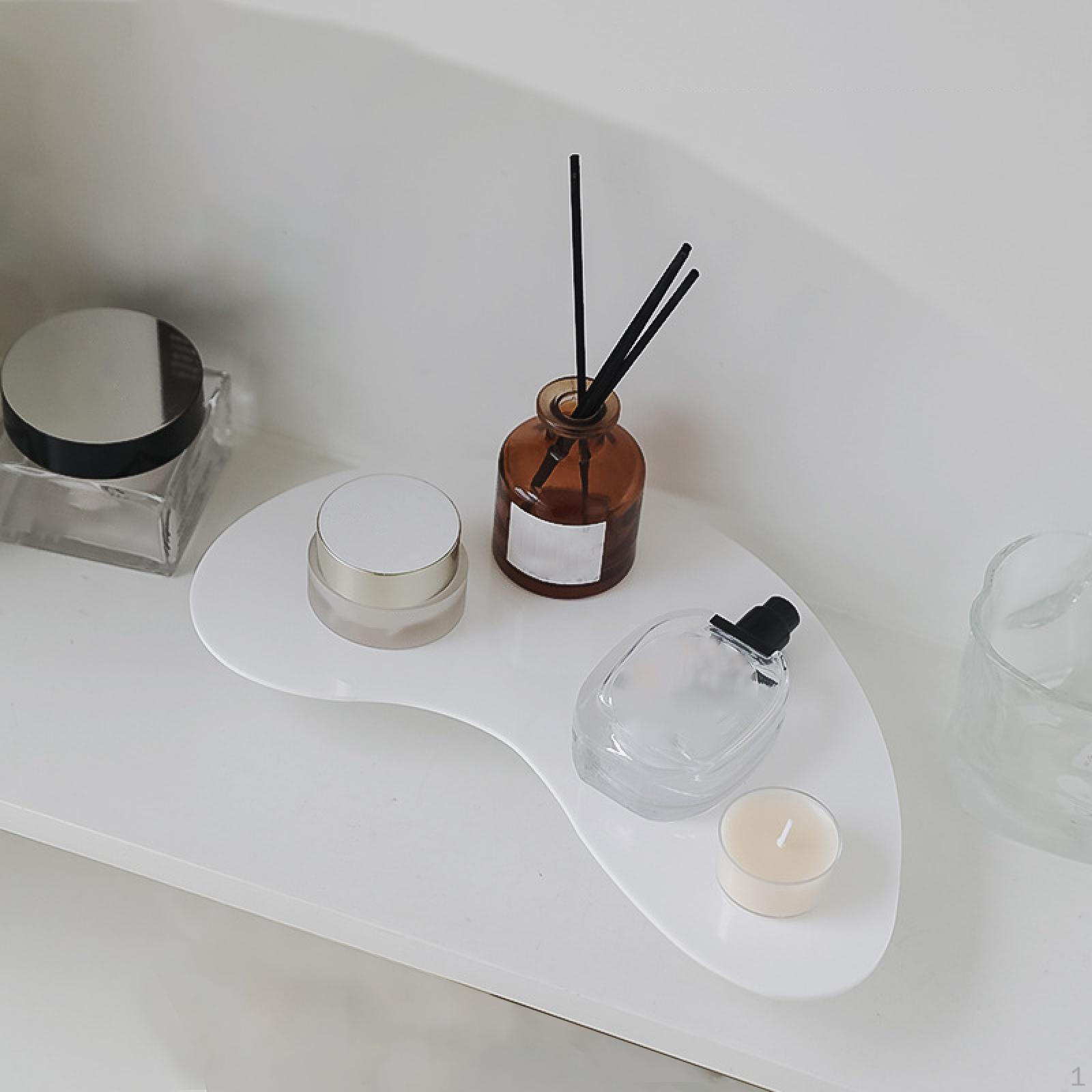 

Акриловый декоративный поднос на ножках, органайзер для макияжа для ювелирных изделий, парфюмерии, хранилище Style B