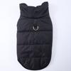 Winter Warmer Haustier Mantel für Kleine Mittlere Hunde Und Katzen Weiche Winddichte Gepolsterte Jacke mit D-Ring Fleece Weste für Welpen Mops