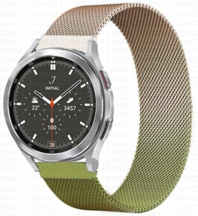 20/22mm Magnetic Milanese Strap for Samsung Galaxy Watch 7 6 5 4 40 44mm Gear S3 Stainless Steel Band for Huawei 4 GT3 Bracelet