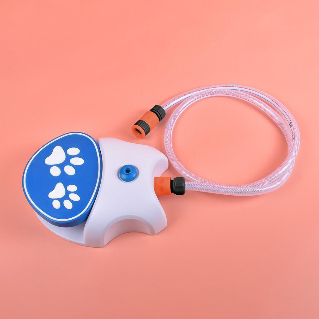 Outdoor Dog Water Dispenser Paw Activated Simple Use Easy Connection Step On Water Fountain with Hose for Lawn for Pets Tools