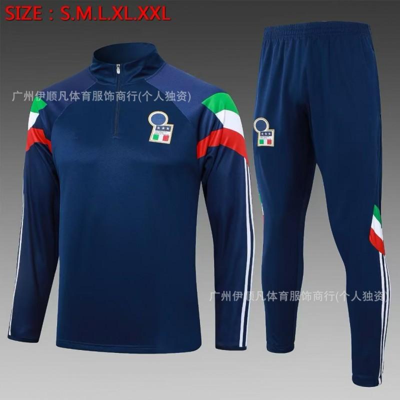 Heren Dames Voetbal Trainingsshirt Halve Rits Opwarmshirt Napoli PSG AC Milan Brazilië Manchester United Fans