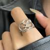 PANJBJ 925 Sterling Silver Irregular Geometry Ring for Women Versatile Minimalism  Accessories Jewelry Party Gift Dropshipping