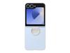 Coque de protection - SAMSUNG - Galaxy Z Flip6 - Transparent - Résistant aux rayures - Avec anneau