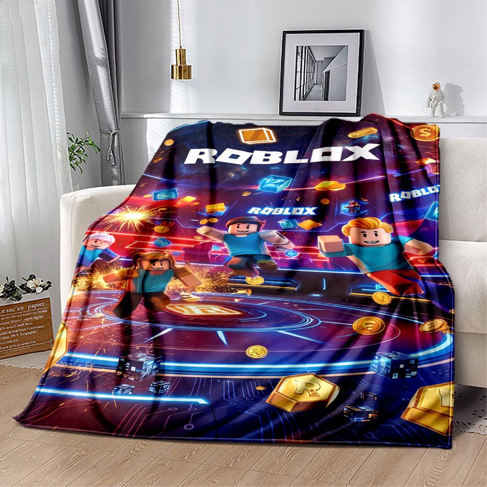 Roblox 185 Blanket Comfortable Perfect for Bed Office Chair Couch All-Season Use Modern Perfect Gift for Relatives and Friends