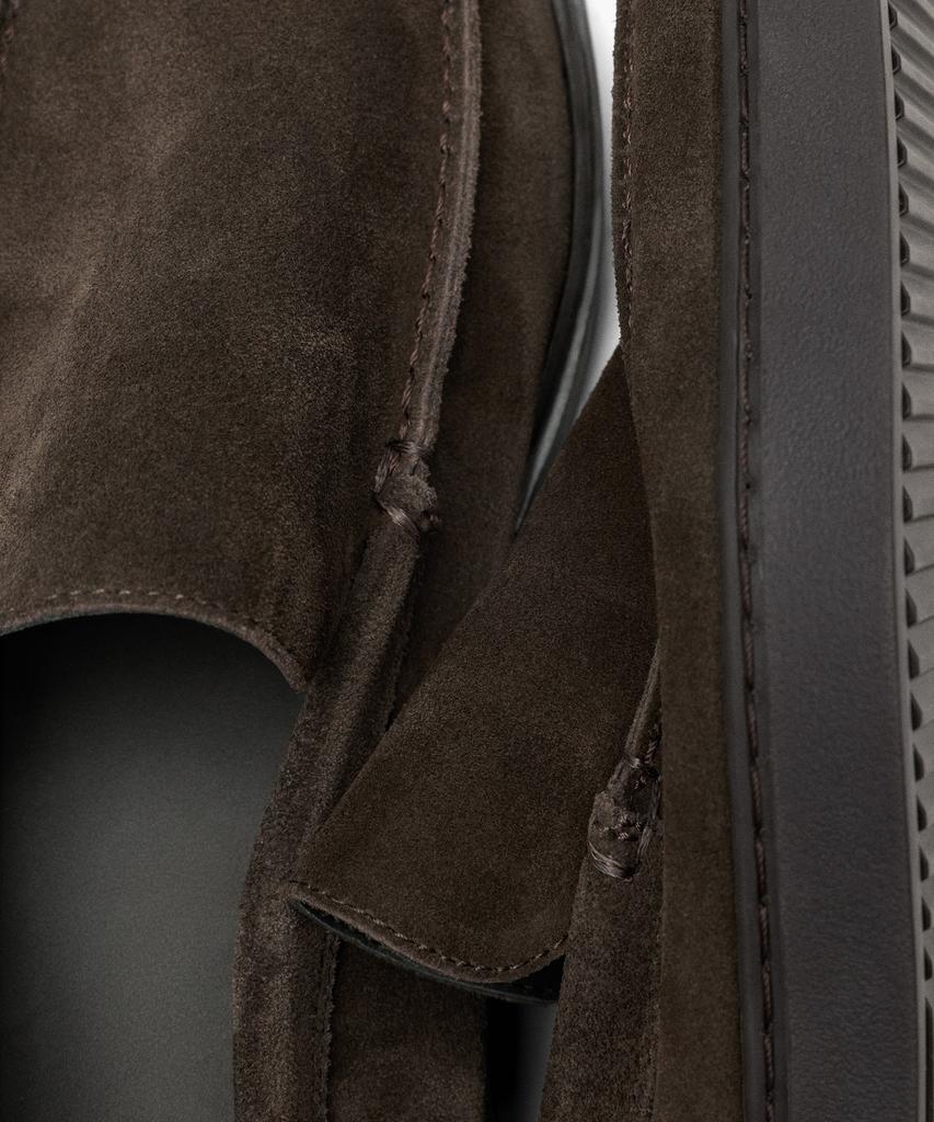Massimo Dutti Split Suede Moccasins