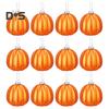 12 ks Podzimní Mini Dýňové Koule Závěsná Dýňová Ozdoba na Den Díkůvzdání Halloweenská Dekorace Vánočního Stromku Farmářský Dům Domácí Párty Dekor