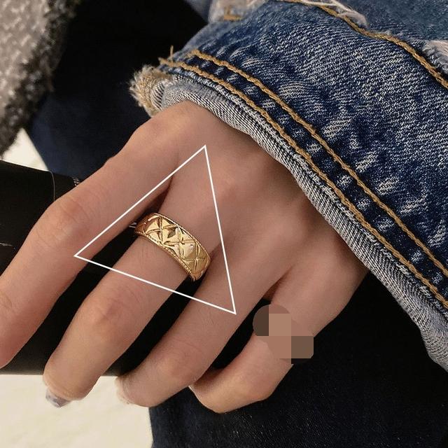 

Кольца ANENJERY с ромбической сеткой для женщин и мужчин, золотые кольца с крестом, повседневные ювелирные изделия, подарки