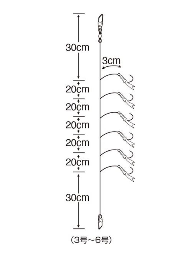 Sasame S-873 Keimura Sabiki Hook Size 6 (4894)