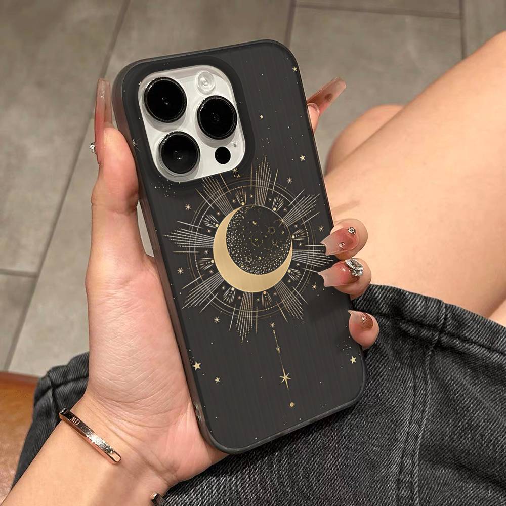 

Witches Moon Tarot Mystery Totem Phone Case For IPhone 17 16 15 14 Plus 13 12 11 Pro Max Pro Wave Corrugated Cover iPhone 17pro max