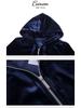 Women's Gold Velvet Tracksuit, 2025 Spring/Autumn Trendy Fashion Casual Hoodie Two-Piece Set