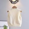 Boys' Spring & Autumn 2024 Knitted Vest Cardigan: Children's Sweater Outerwear Top