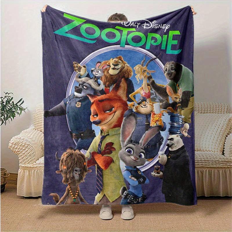 1pc, Zootopia-Inspired Home Decor: Cozy Blankets Perfect for Bedroom, Living Room, Travel, Camping, Car