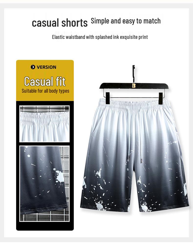 2021 Summer Men's Loose Fit Hooded Short Sleeve Sport Set