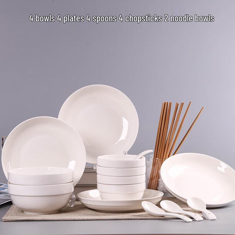 18-Piece Chinese Ceramic Dinnerware Set