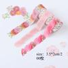 200PCS/Roll Flower Petals Tape DIY Scrapbooking Diary Paper Stickers Roll Cute Adhesive Paper Tape Stationery Sticker