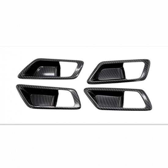 For 2018- CHR C-HR Toyota Carbon Fiber Interior Door Handle Bowl Cover Trim