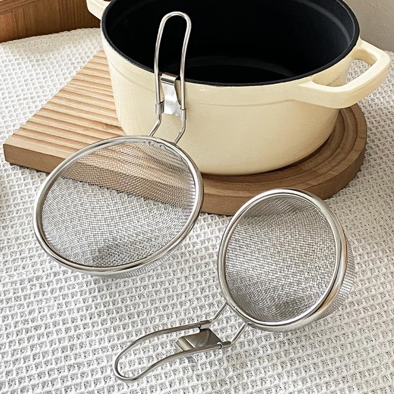304 Stainless Steel  Pot Strainer Cooking Surface Strainer Lo Mein Strainer  Pot Meat Boiling Spicy  Pot With Hook