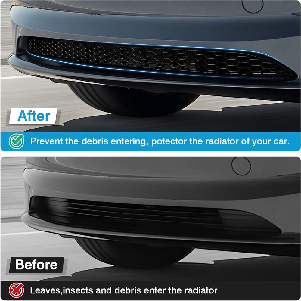 Für Tesla Model 3 2026 2026 Highland Frontgrill Gitter Stoßstangen Grilleinsätze Lufteinlass Lüftungsschlitz Verkleidung Schutz Zubehör