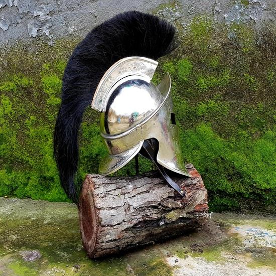 Silver Finish Spartan Helmet King Leonidas 300 Movie Great Spartan Warrior Helmet Gift
