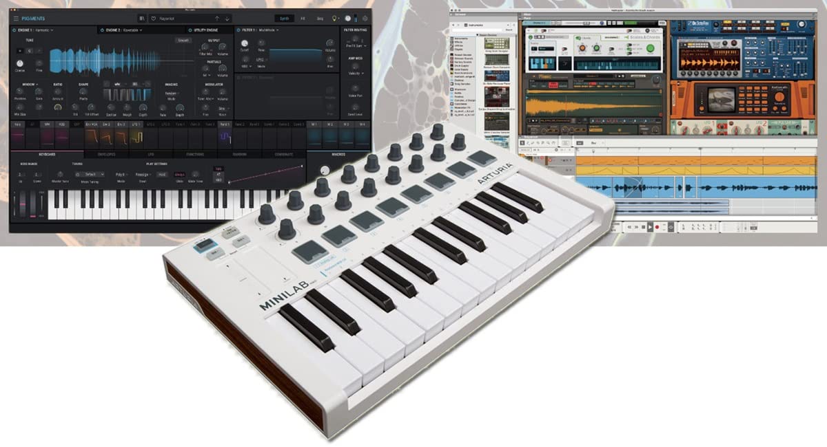 

ARTURIA MINILAB MK2 SP Special Bundle Set MIDI Keyboard Controller by Arturia [MINILAB MKII/PIGMENTS/Reason+] 25-Key