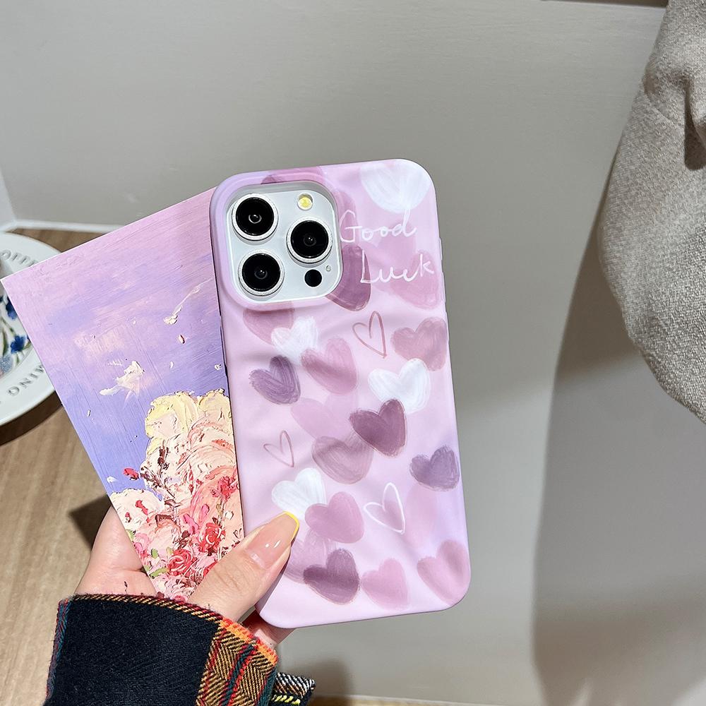 Liebesherz Weiche stoßfeste Hülle Modische Handyhülle Für iPhone 11 12 13 14 15 16 Pro Max Niedliche Silikon-Rückseite Hülle