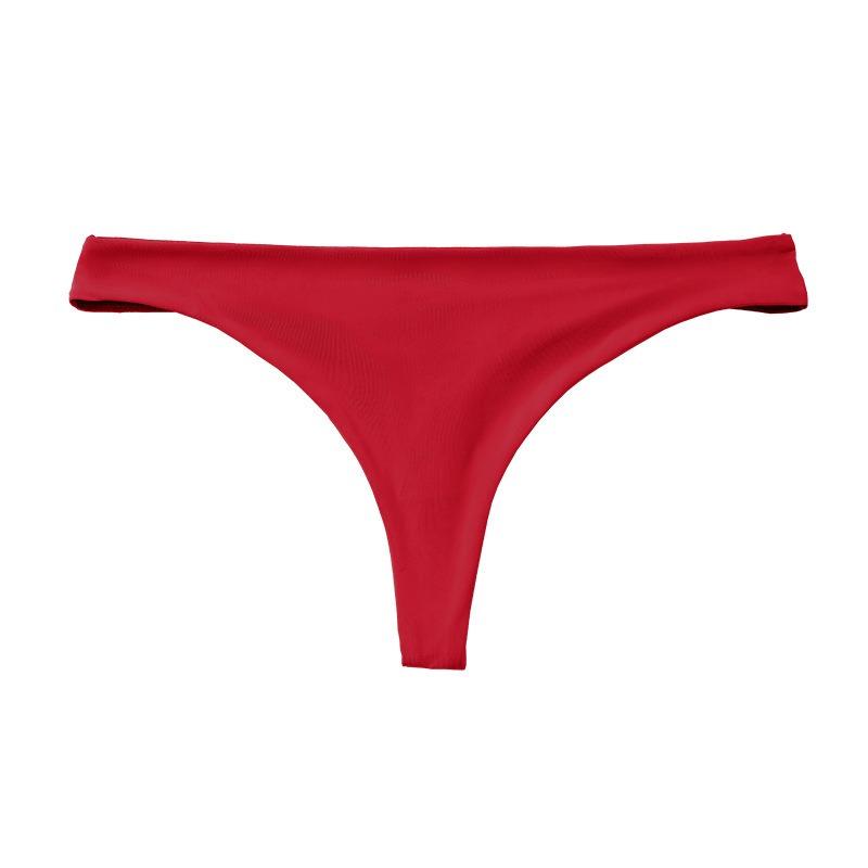 Women Sexy Seamless Low Waist Thong Panties Breathable Hip Lifting Solid Underwear