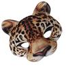 Máscara de Onça de Meio Rosto de Halloween EVA Acessório de Festa de Fantasia de Animal para Carnaval Cosplay Lenço Animal Gato Meias Máscaras