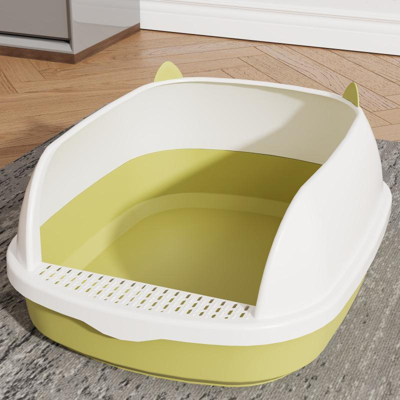 

es Cats Cat Potty Toilet Bedpan Sandbox Pet Green S