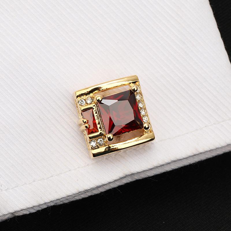 French Shirt Business Cufflinks Crystal Cuff Nails Men'S High-End Shirt Buckles Cuff Buckles Men'S And Women'S Gift Boxes