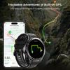New Men Sports Smart Watch 30meter Deep Waterproof 1.43inch AMOLED Screen Health Monitoring Bluetooth Call Smartwatch