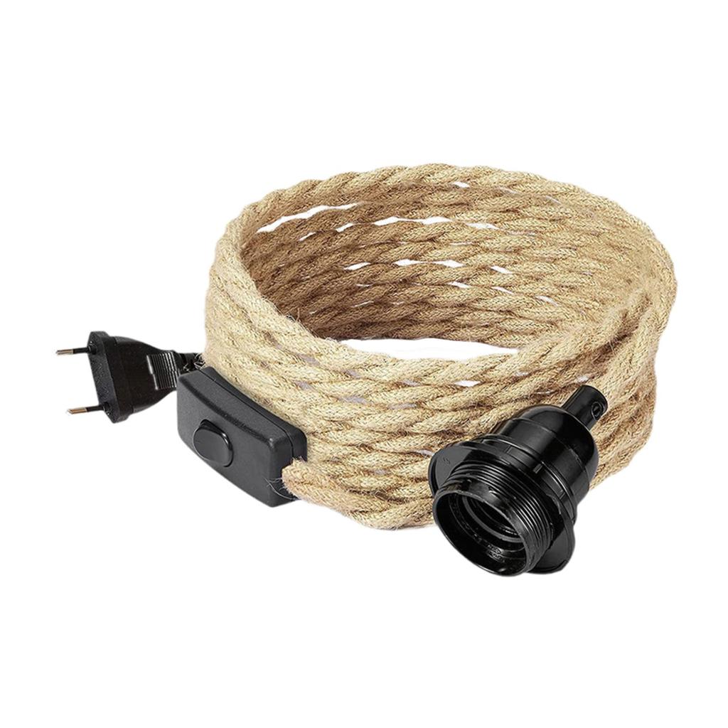 Plug In Pendant Light E27 Socket Fixture for Hallway Farmhouse