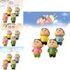 Entzückende PVC Shin-chan Figur Sammlerstück Niedlicher Cartoon-Charakter Ausstellungsstück Set