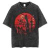 Vinland Saga Manga T-Shirt Herren Damen Gewaschene Baumwolle Vintage Oversized Sommer Kurzarm Streetwear Lässig Grafik-T-Shirt Kleidung