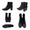 Stiefel, kurz, klobiger Absatz, gesteppt, V6283AW, Elfenbein [Vivian], Damen, 5,5 cm, S(22,0-22,5)