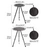 Aluminum Alloy Folding Round Table Portable Outdoor Side Table Durable Stable