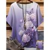 3D-gedrucktes Mode-Damen-T-Shirt Sommer Atmungsaktiv und Vielseitig Trend