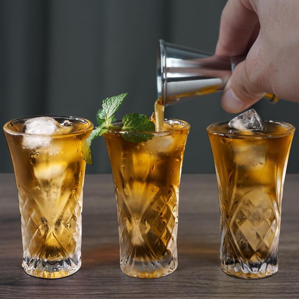 4pcs Plastic Shot Glasses 2oz Tequila Glasses Heavy Base Shot Glass Cordial Glasses for Vodka Tequila Shot Glasses