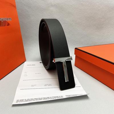 Cintura da Uomo in Pelle Bestseller con Fibbia TF – Alla Moda e Versatile 3,8CM