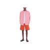 Maison Kitsune SS24 Solid Color Cotton Beach Casual Shorts Men Shorts Orange MM01402WW0074-P674