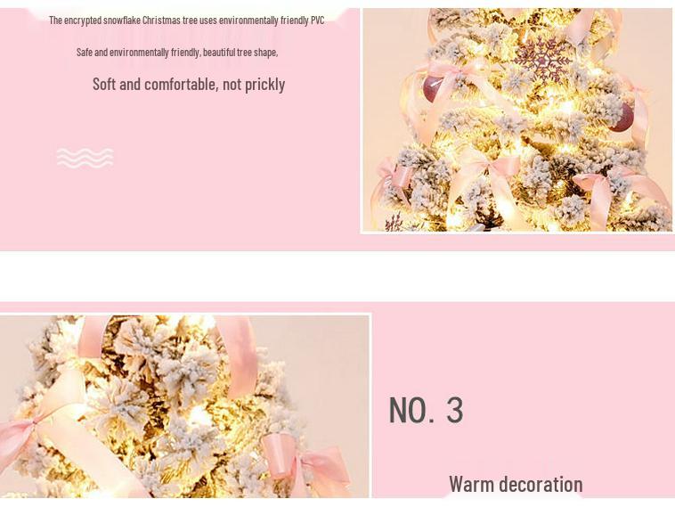 Handmade DIY Christmas Tree with Lights and Large Ornaments - New Household Style