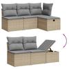VidaXL Salon de Jardin avec Coussins 8 pcs, Canapés de Terrasse, Ensemble de Meubles de Patio, Mobilier d'Extérieur, Beige 3275495