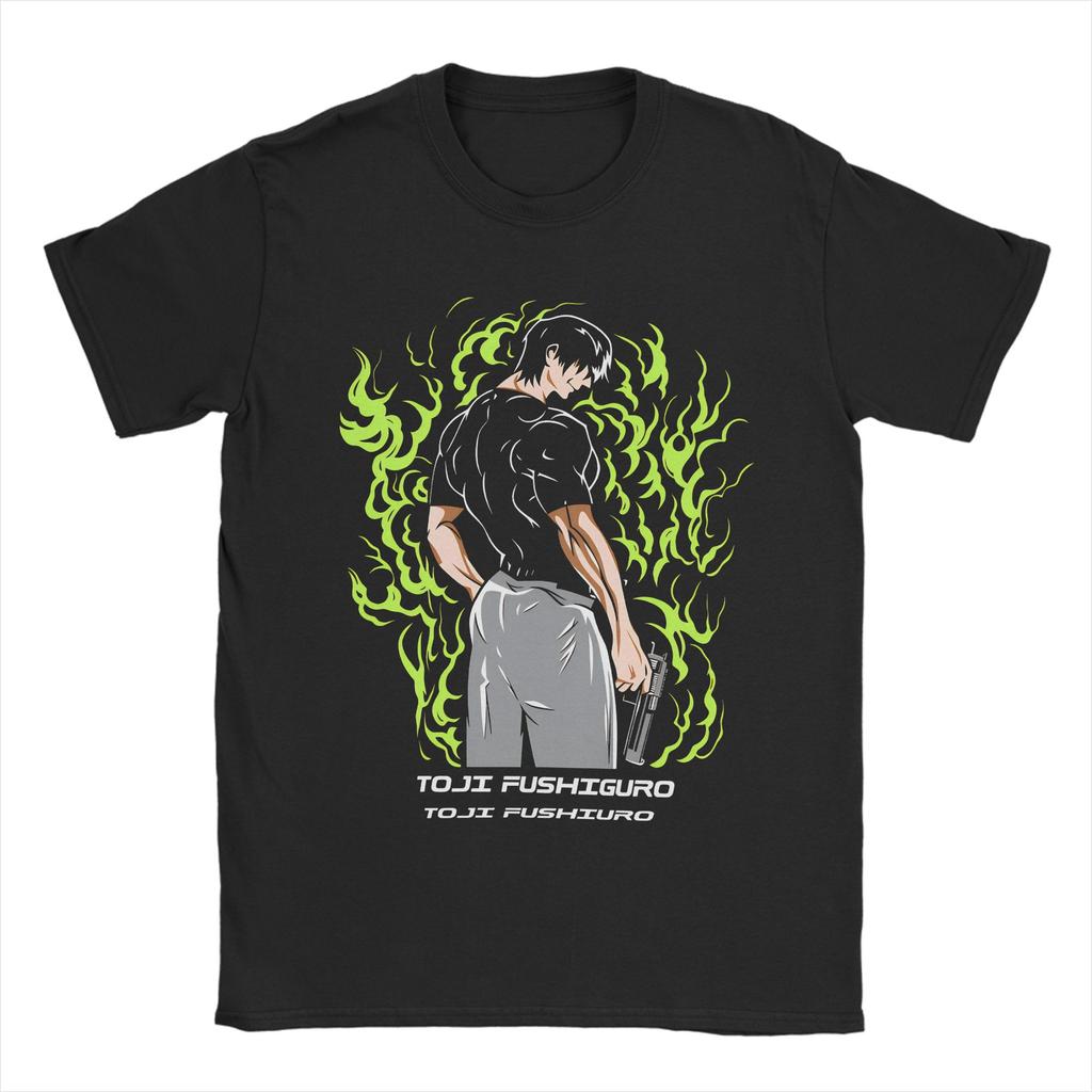 Toji Fushiguro JJK Anime Cotton T Shirt For Couple Beach T Shirts O Neck Trendy Cool Tee Shirt Oversized Hot Sale Clothes